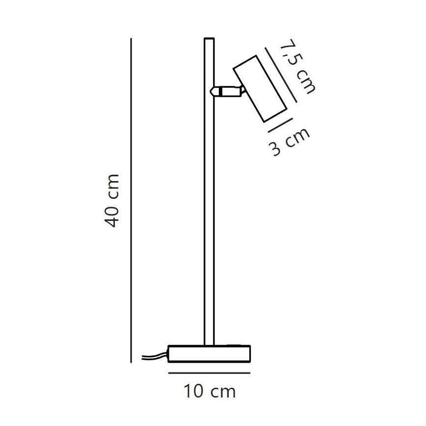 Nordlux - LED Lampa stołowa ściemnialna OMARI LED/3,2W/230V czarna