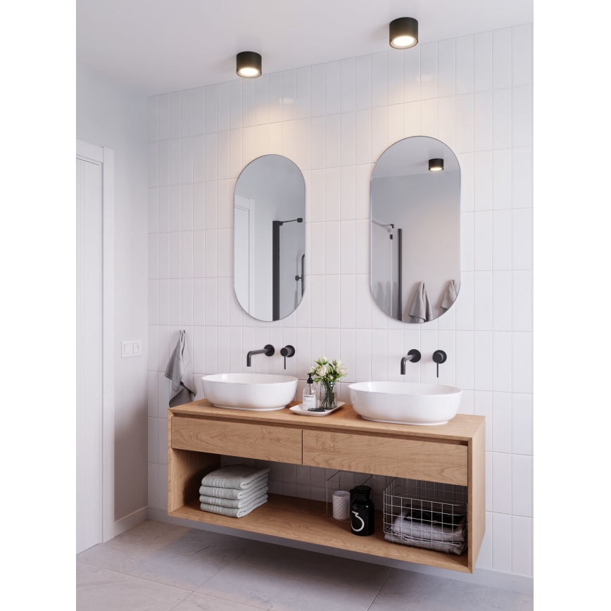 Nordlux - LED ściemnialna oprawa punktowa do łazienki LANDON LED/6,5W/230V IP44 czarna