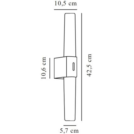 Nordlux - LED Łazienkowe oświetlenie lustra HELVA LED/9W/230V 3000K IP44