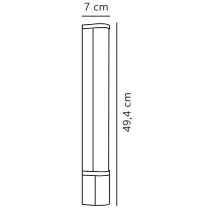 Nordlux - Oprawa LED podszafkowa z gniazdkiem MALAIKA LED/6W/230V IP44 czarna