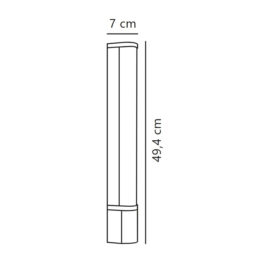 Nordlux - Oprawa LED podszafkowa z gniazdkiem MALAIKA LED/6W/230V IP44 czarna