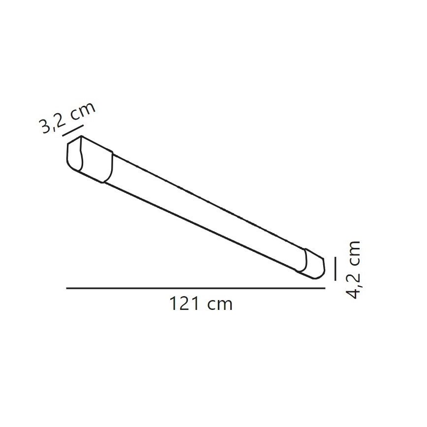 Nordlux - LED Oprawa świetlówkowa ARLINGTON LED/18W/230V 121 cm