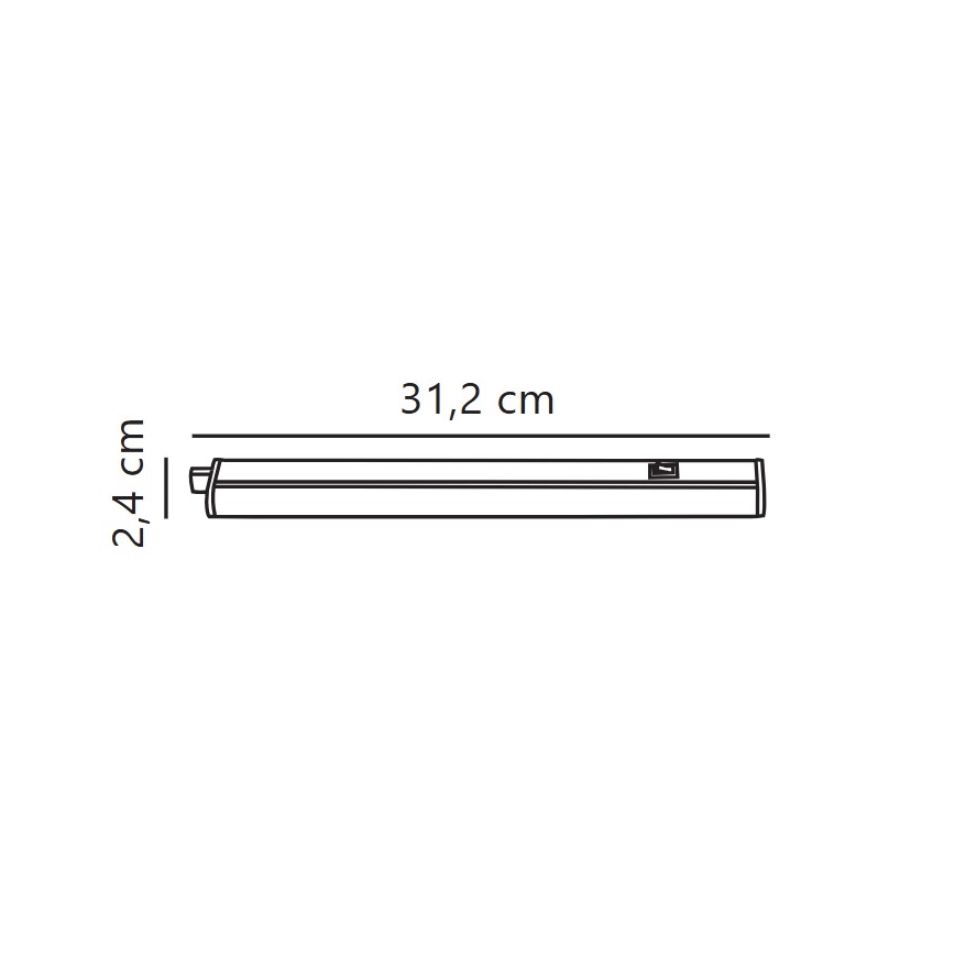 Nordlux - LED Oświetlenie blatu kuchennego LATONA LED/4W/230V 3000/4000K  31,2 cm