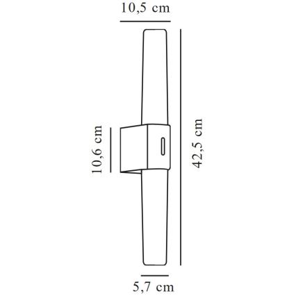 Nordlux - LED oświetlenie do lustra łazienkowego HELVA LED/9W/230V IP44