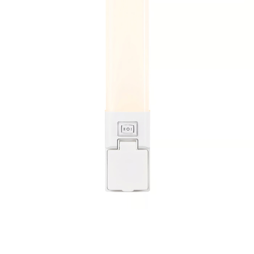 Nordlux - LED oświetlenie łazienkowe do lustra z gniazdkiem SJAVER LED/15W/230V IP44 60 cm biały