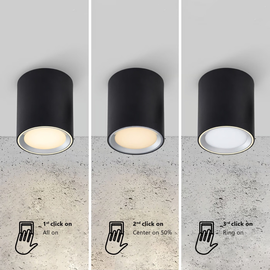 Nordlux - LED punktowe oświetlenie łazienkowe LANDON LED/6,5W/230V IP44 czarne
