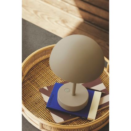 Nordlux - LED Ściemnialna zewnętrzna akumulatorowa lampa stołowa ELLEN LED/2,8W/3,7V IP44 beżowe