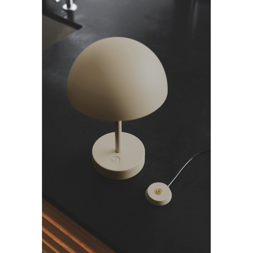 Nordlux - LED Ściemnialna zewnętrzna akumulatorowa lampa stołowa ELLEN LED/2,8W/3,7V IP44 beżowe
