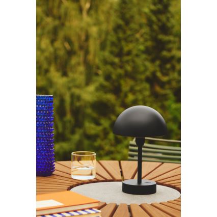 Nordlux - LED Ściemnialna zewnętrzna akumulatorowa lampa stołowa ELLEN LED/2,8W/3,7V IP44 czarna