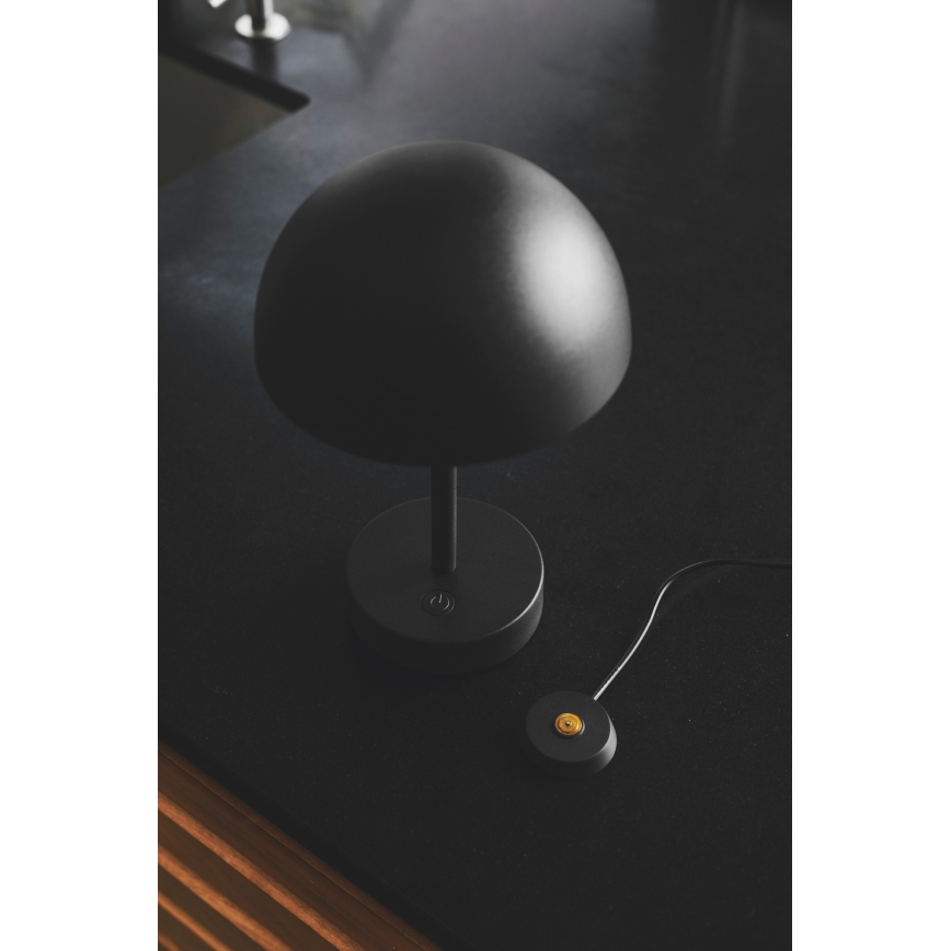 Nordlux - LED Ściemnialna zewnętrzna akumulatorowa lampa stołowa ELLEN LED/2,8W/3,7V IP44 czarna