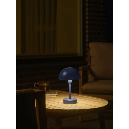 Nordlux - LED ściemnialna, ładowalna, dotykowa, zewnętrzna lampa stołowa ELLEN LED/2,8W/3,7V IP44 niebieska