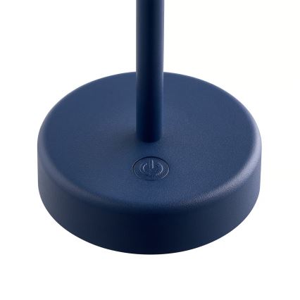 Nordlux - LED ściemnialna, ładowalna, dotykowa, zewnętrzna lampa stołowa ELLEN LED/2,8W/3,7V IP44 niebieska