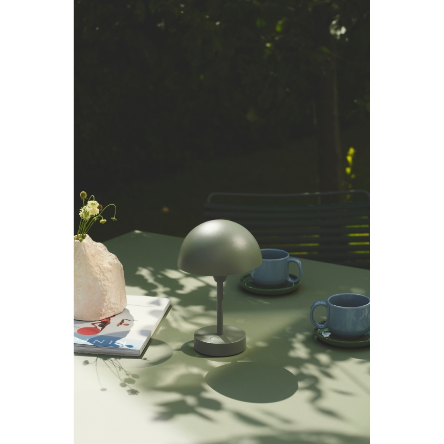 Nordlux - Ładowalna, ściemnialna zewnętrzna lampa stołowa ELLEN LED/2,8W/3,7V 2200 mAh IP44 zielona