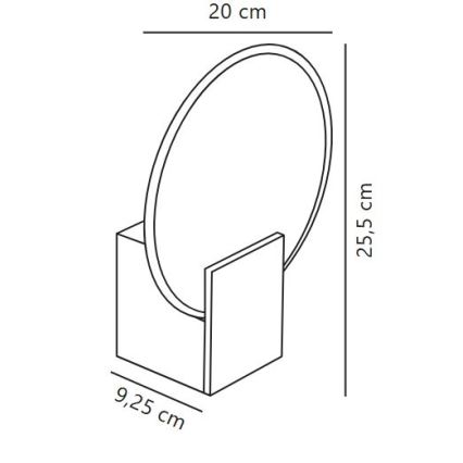 Nordlux - LED Ściemnialna lampa ścienna do łazienki HESTER LED/9,5W/230V IP44 biała