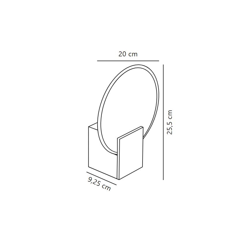 Nordlux - LED Ściemnialna lampa ścienna do łazienki HESTER LED/9,5W/230V IP44 biała