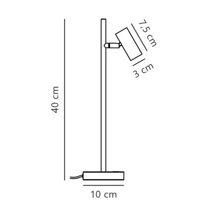 Nordlux - LED Ściemnialna lampa stołowa OMARI LED/3,2W/230V biała