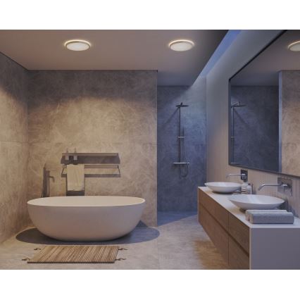 Nordlux - Ściemnialny plafon łazienkowy LED OJA LED/14,5W/230V 3000/4000K IP54 pr. 30 cm