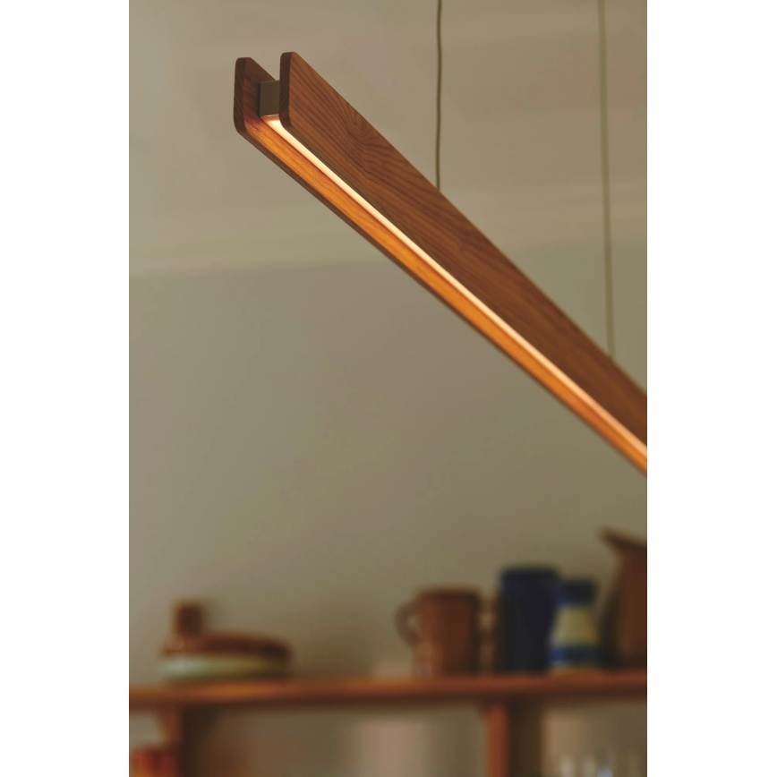 Nordlux - LED ściemnialny żyrandol na lince ILGAS LED/47W/230V 3000K beżowy/biały/jesionowy 115 cm