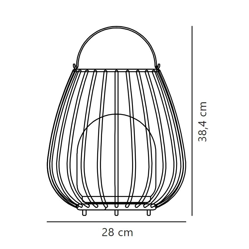 Nordlux - LED Ściemnialna zewnętrzna lampa przenośna JIM TO-GO LED/3W/3,7V IP54 5000 mAh czarna