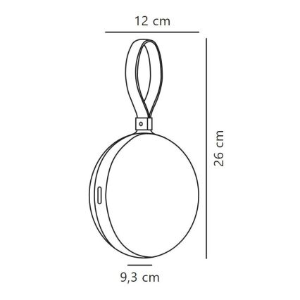 Nordlux - LED Ściemnialne przenośne oświetlenie zewnętrzne BRING TO-GO LED/1W/3,7V IP54 zielony