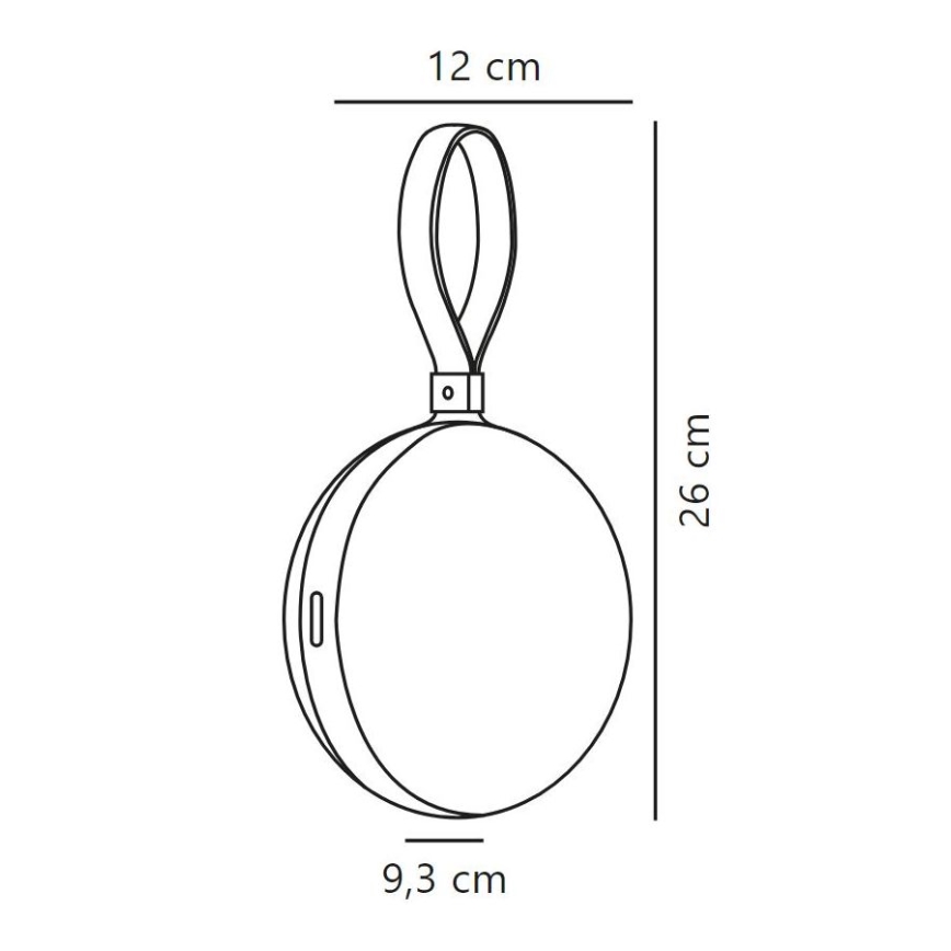 Nordlux - LED Ściemnialne przenośne oświetlenie zewnętrzne BRING TO-GO LED/1W/3,7V IP54 zielony
