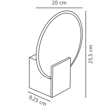 Nordlux - LED Ściemnialny kinkiet łazienkowy HESTER LED/9,5W/230V IP44 biały