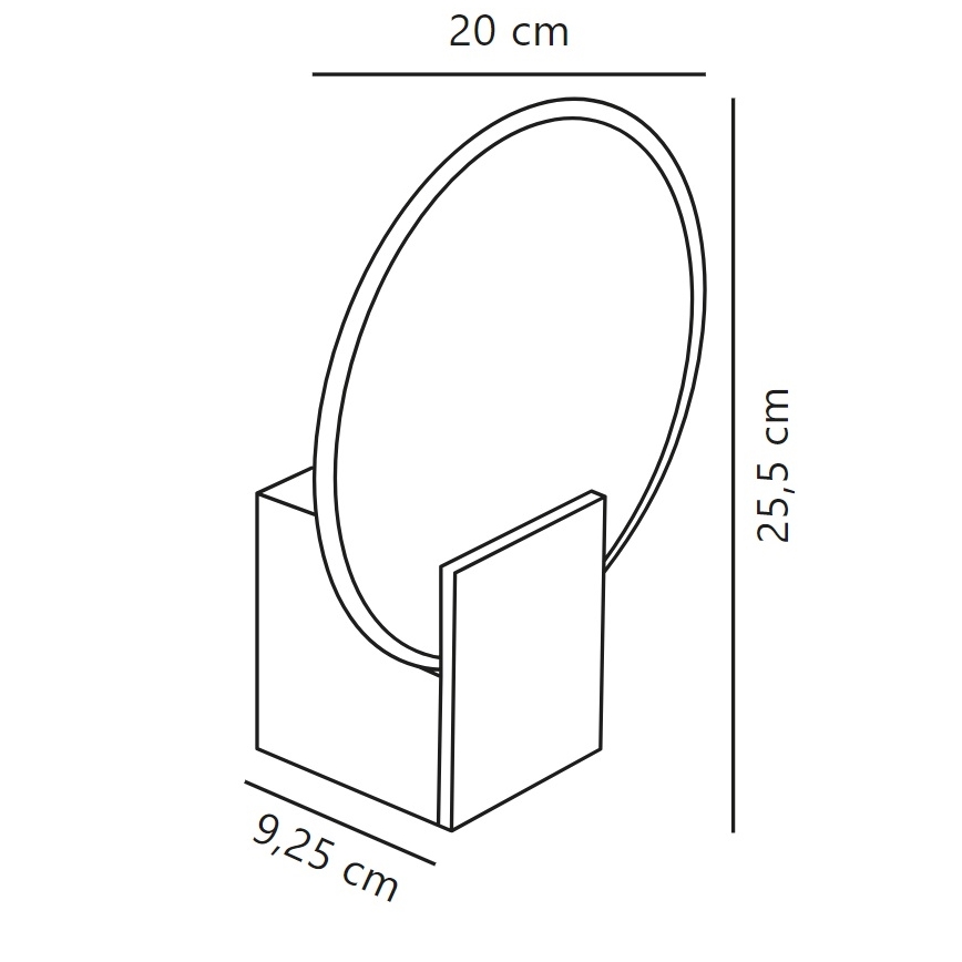 Nordlux - LED Ściemnialny kinkiet łazienkowy HESTER LED/9,5W/230V IP44 biały
