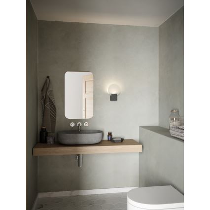 Nordlux - LED Ściemnialny kinkiet łazienkowy HESTER LED/9,5W/230V IP44 czarne