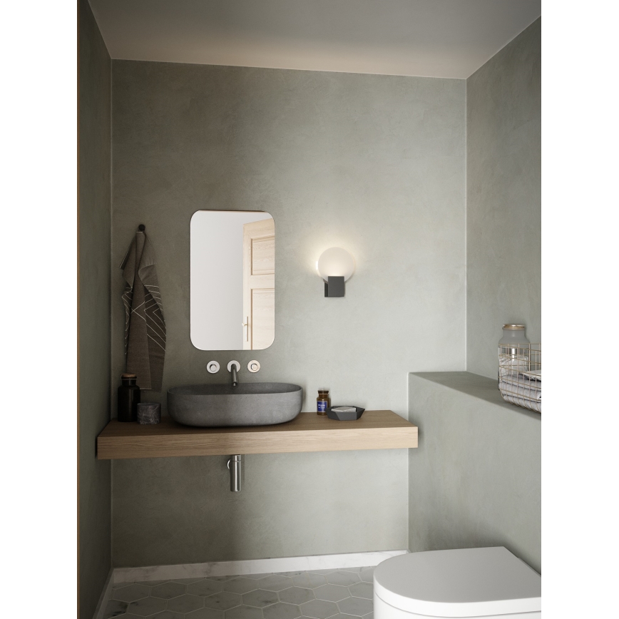 Nordlux - LED Ściemnialny kinkiet łazienkowy HESTER LED/9,5W/230V IP44 czarne