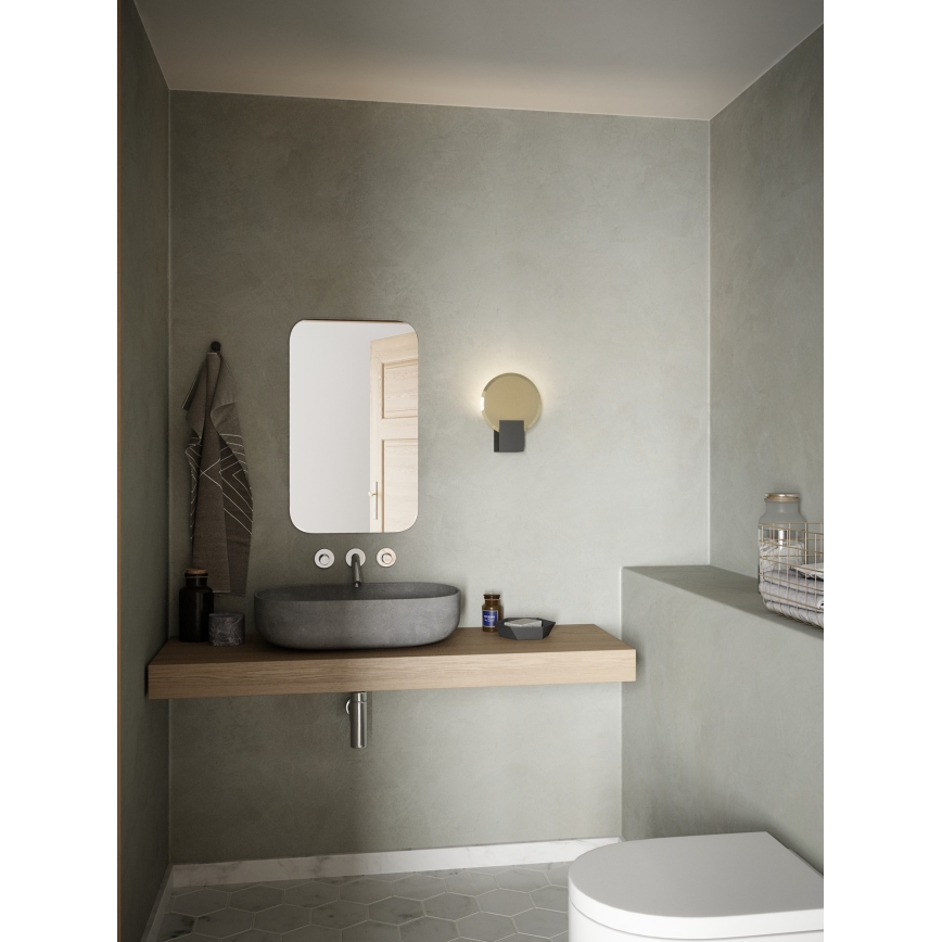Nordlux - LED Ściemnialny kinkiet łazienkowy HESTER LED/9,5W/230V IP44 czarne