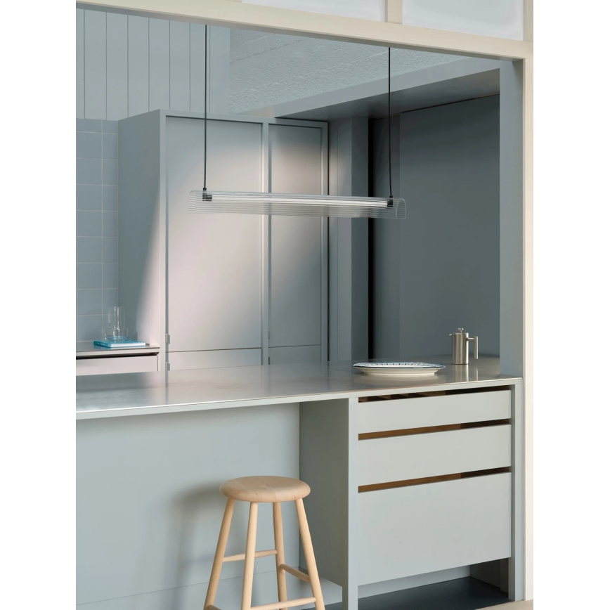 Nordlux - LED Ściemnialny żyrandol na lince ALIANI LED/20W/230V 3000K czarny/przezroczysty