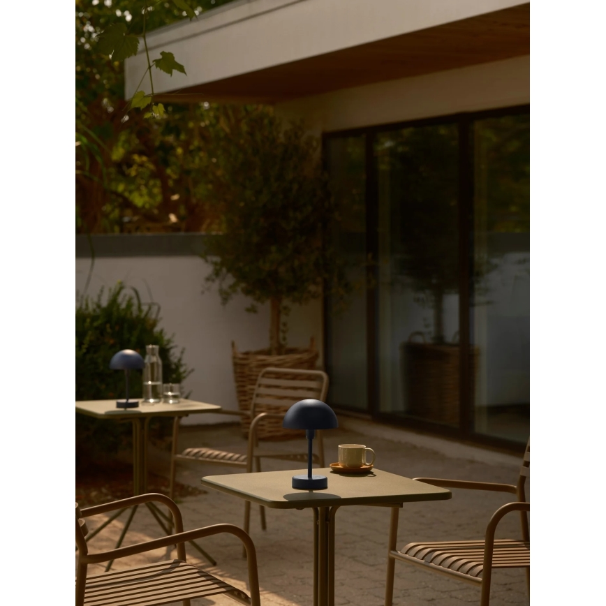 Nordlux - LED ściemnialna ładowalna dotykowa zewnętrzna lampa stołowa ELLEN LED/2,8W/3,7V 2200 mAh IP44 niebieska