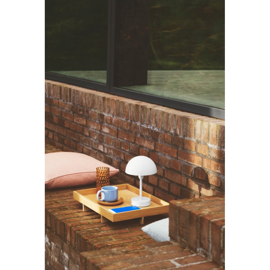 Nordlux - LED ściemniana ładowalna zewnętrzna lampa stołowa ELLEN LED/2,8W/3,7V 2200 mAh IP44 biała