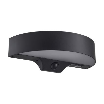 Nordlux - LED Solarna lampa ścienna z czujnikiem MONAY LED/5W/5V 3000K IP44 2000 mAh czarna