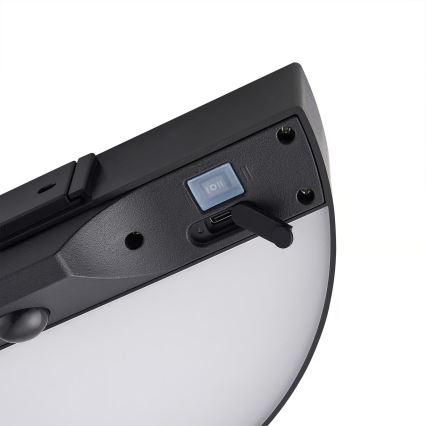 Nordlux - LED Solarna lampa ścienna z czujnikiem MONAY LED/5W/5V 3000K IP44 2000 mAh czarna