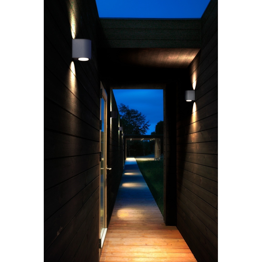 Nordlux - LED zewnętrzny kinkiet CANTO 2xLED/5,5W/230V IP44 szary