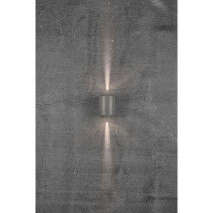Nordlux - LED zewnętrzny kinkiet CANTO 2xLED/5,5W/230V IP44 szary