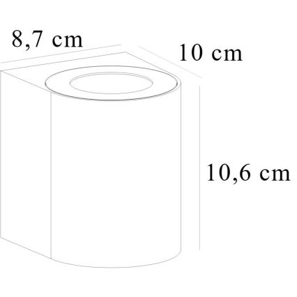 Nordlux - LED zewnętrzny kinkiet CANTO 2xLED/5,5W/230V IP44 szary