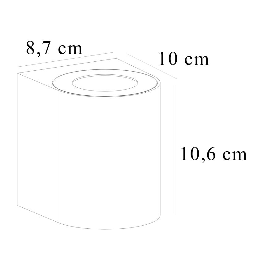 Nordlux - LED zewnętrzny kinkiet CANTO 2xLED/5,5W/230V IP44 szary