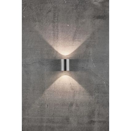 Nordlux - LED zewnętrzny kinkiet CANTO 2xLED/6W/230V IP44 stal nierdzewna