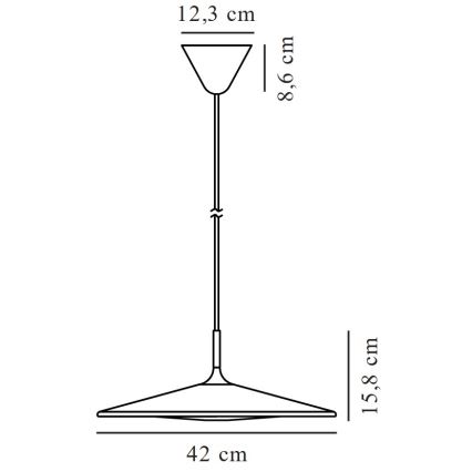 Nordlux - LED Żyrandol ściemnialny na lince BALANCE LED/230V 2700K czarny