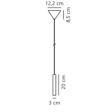 Nordlux - LED Żyrandol ściemnialny na lince OMARI LED/4,4W/230V biały