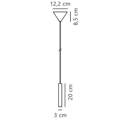 Nordlux - LED Żyrandol ściemnialny na lince OMARI LED/4,4W/230V czarny