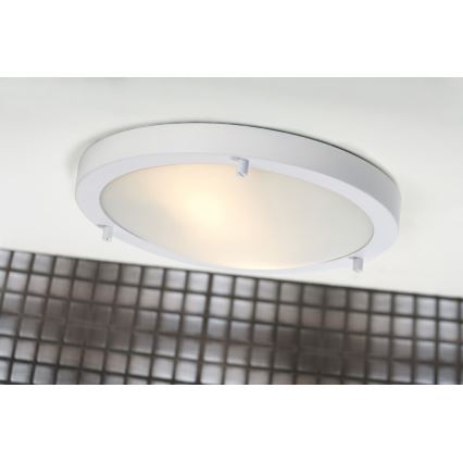 Nordlux - Plafon łazienkowy ANCONA 2xE27/40W/230V IP43 śr. 31,5 cm biały