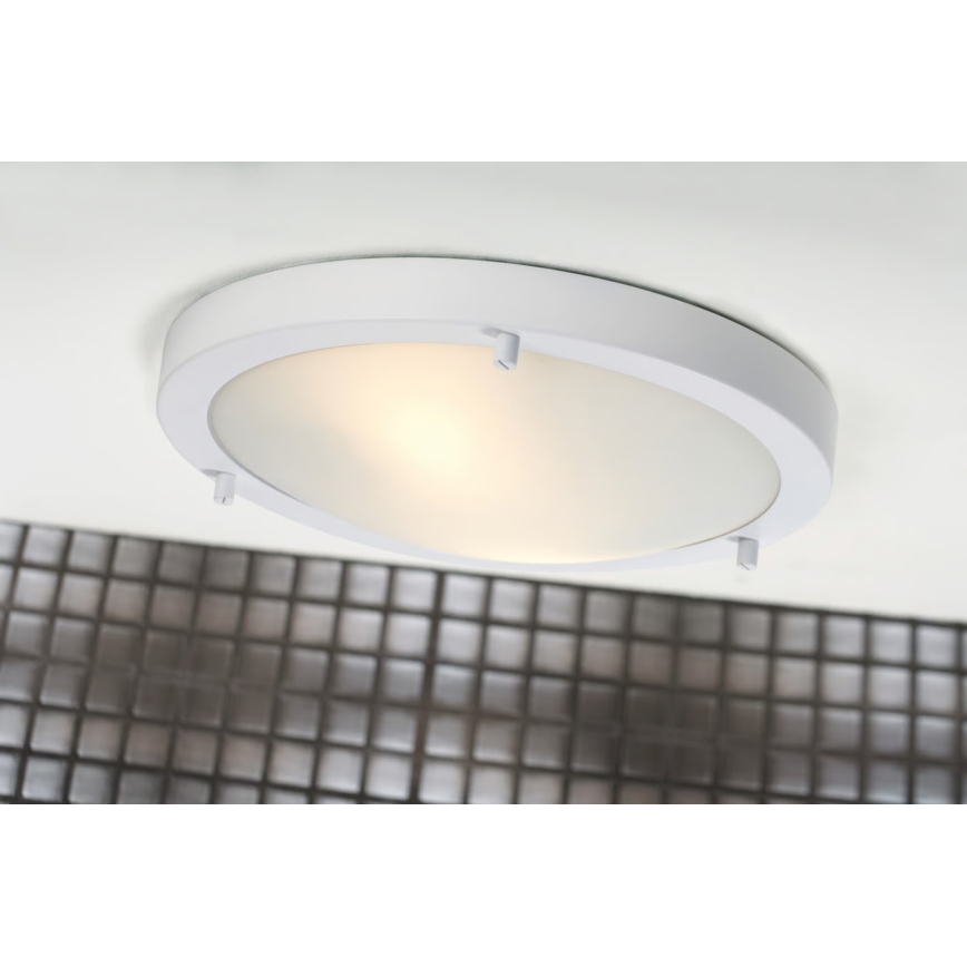 Nordlux - Plafon łazienkowy ANCONA 2xE27/40W/230V IP43 śr. 31,5 cm biały
