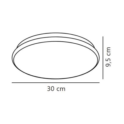 Nordlux - Oprawa sufitowa LED do łazienki MONTONE LED/10W/230V IP44 śr. 30 cm