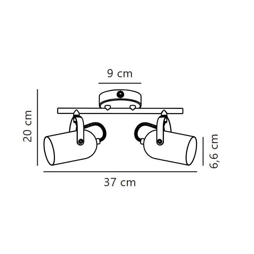 Nordlux - Oświetlenie punktowe LOTUS 2xE14/40W/230V
