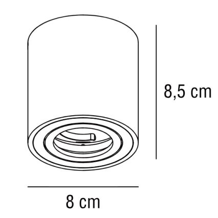 Nordlux - Oświetlenie punktowe SABONIS 1xGU10/40W/230V białe