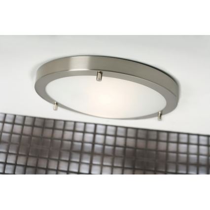 Nordlux - Plafon łazienkowy ANCONA 2xE27/40W/230V IP43 śr. 31,5 cm matowy chrom