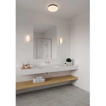 Nordlux - Plafon łazienkowy FOAM 2xE27/55W/230V IP44 czarny